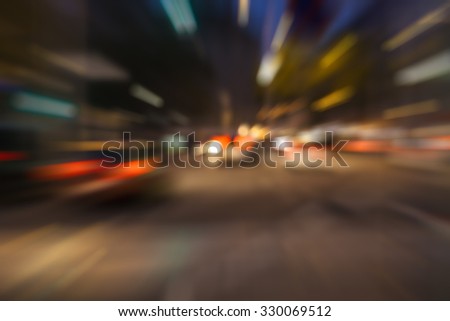 car lights on highway by night,abstract light speed trace,abstract speed background
