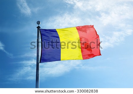 Moldavian Flag on the mast