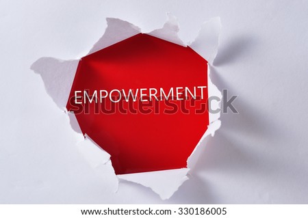 Torn Paper with Word "EMPOWERMENT"
