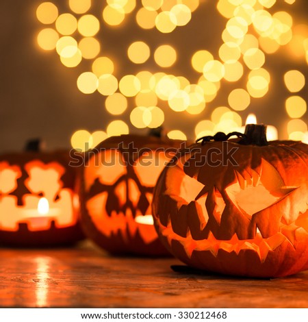 Halloween pumpkin lanterns - perfect decoration for Halloween