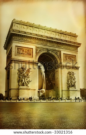 Great architecture - Arc-de-triumph - artistic style picture