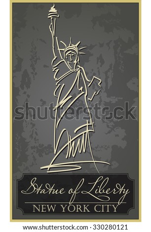 Statue of Liberty New York City vector