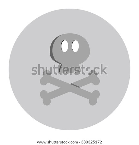 Isolated halloween icon on a white background