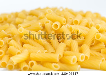 A Bunch Of Pasta. On a white background. Not welded.