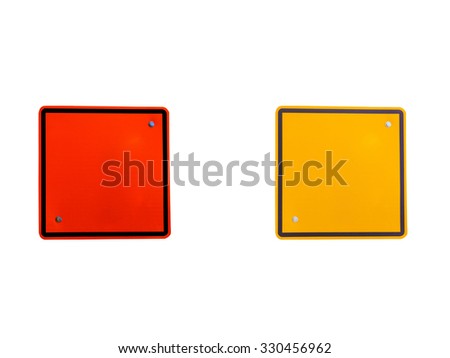  road sign with clipping path