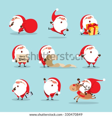 Collection of Christmas Santa Claus