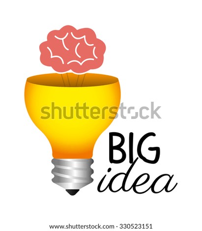 Creative big idea graphic design, vector illustration.