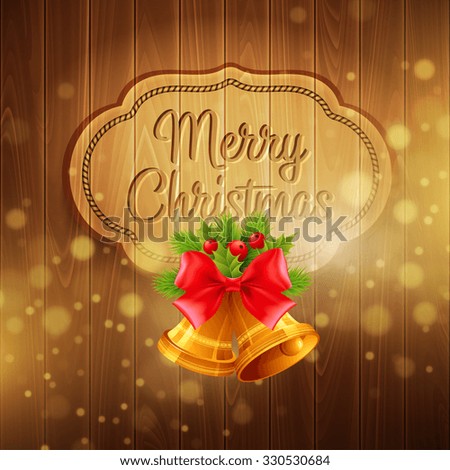 Christmas decoration on the wooden background. background 
