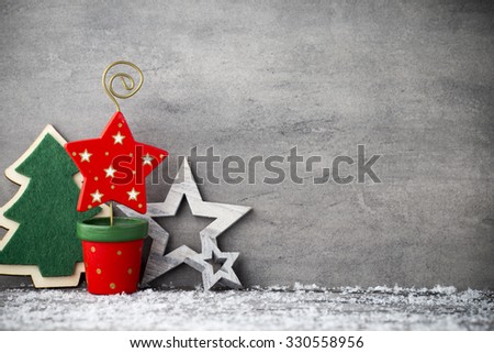 Christmas background, greeting card. Decoration.