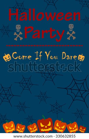 Happy Halloween holiday celebration background in vector