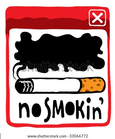 no smoking message in active red alert window
