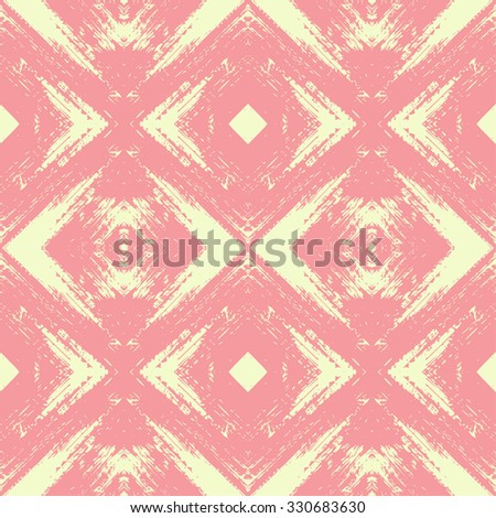Vector abstract seamless pattern, geometric ornament. Tribal ethnic background, graphic repeating texture