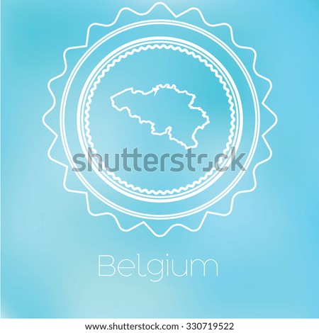 A Map of the country of Belgium