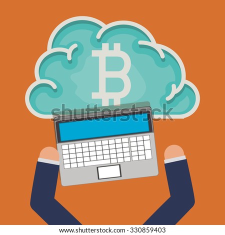 bitcoin trading design, vector illustration eps10 graphic 