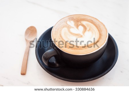 cappuccino coffee on table