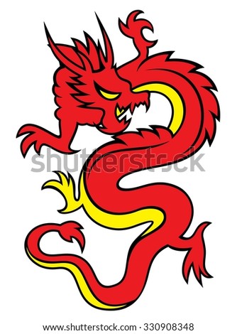 red dragon mascot