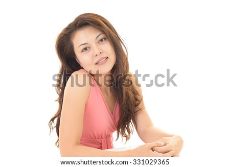 Relaxed woman.