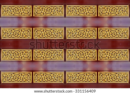 Carved wood background
