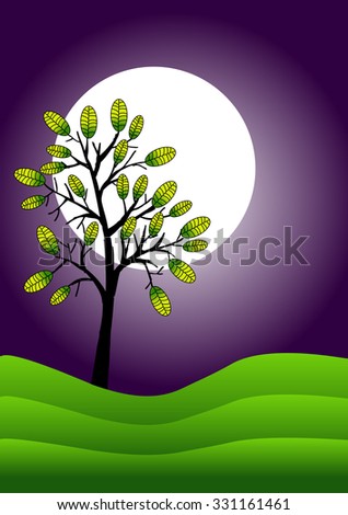 Decorative tree background
