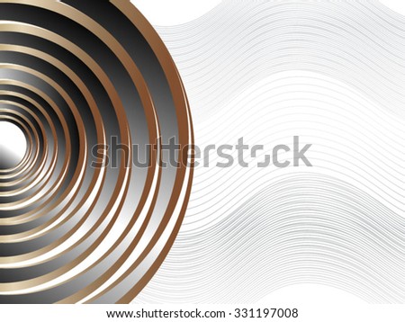 Abstract circles twister blend background