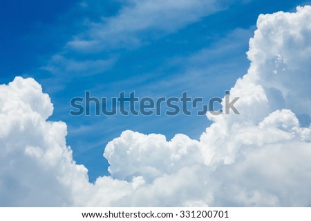 white cloud and blue sky, image weather background