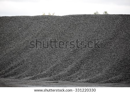 Coal mineral brown cube stone background
