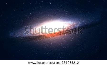 High resolution Incredibly beautiful spiral galaxy somewhere in deep space. Elements of this image furnished by NASA.