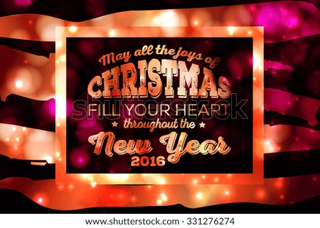 Merry Christmas and Happy New Year Card Xmas Card. Blur Silver Snowflakes. Vector.