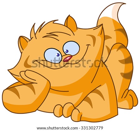 Fat ginger cat