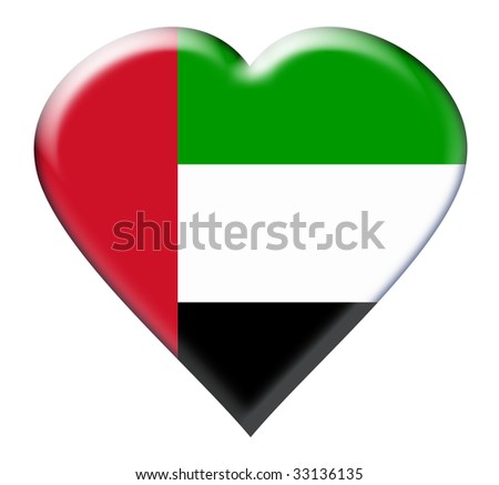 Icon of the United Arab Emirates over white