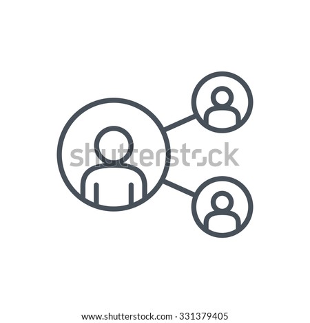 Share, network icon suitable for info graphics, websites and print media. Colorful vector, flat icon, clip art. Royalty-Free Stock Photo #331379405
