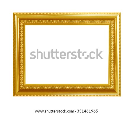 Frame isolated on white background.