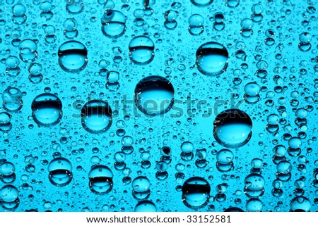 macro of water drops