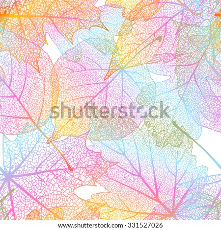 Detailed leaves seamless background. EPS 10 vector file included
