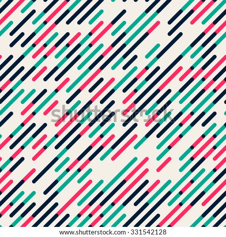 Vector Seamless Parallel Diagonal Red Green Overlapping Color Lines Pattern Background