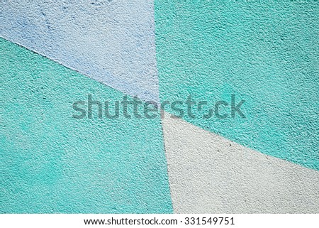 Color painted on concrete wall