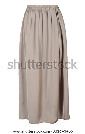 long beige skirt Royalty-Free Stock Photo #331643456