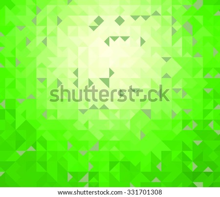 green triangle background