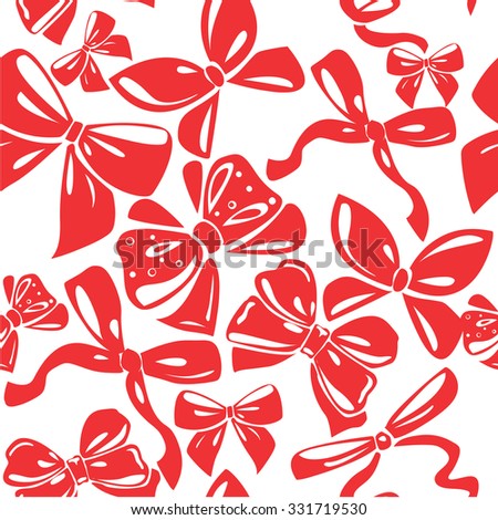 The vector illustration "seamless  pattern red bows" for design