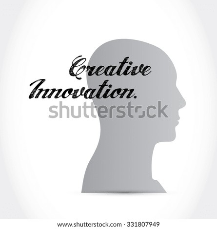 Creative Innovation avatar mind sign concept illustration design