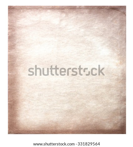Vintage Old paper isolated on white background
