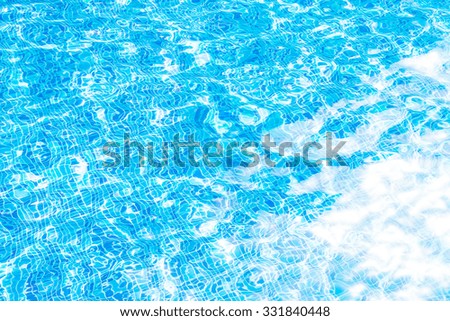 Beautiful Pool water reflect with sunlight for background