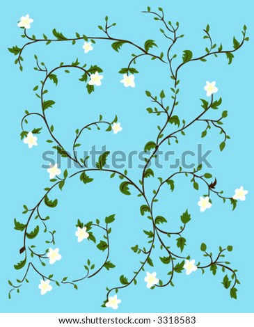 Floral Background - Vector