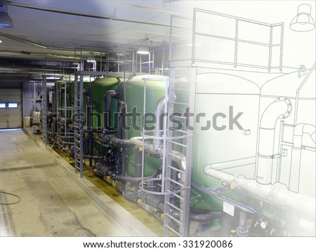 computer cad design of pipelines for modern industrial power plant       