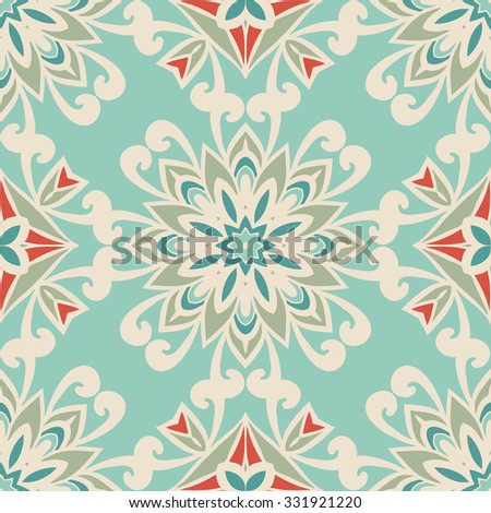 Abstract seamless vintage luxury ornamental vector pattern for fabric