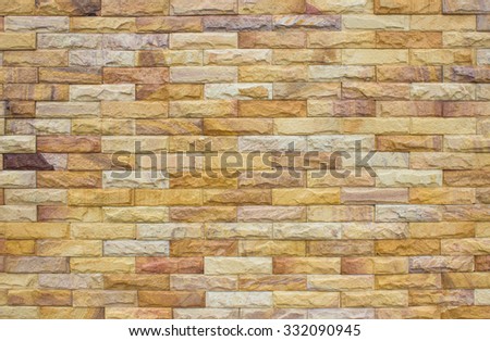 Orange and white brick wall texture background. Tile floor cleaning