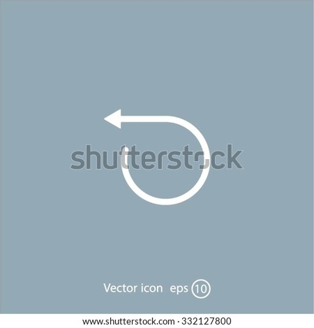 rotation arrows in a circle web icon. vector design