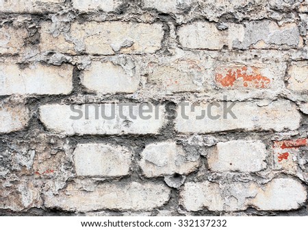 Facade of an old stone house for backgrounds.