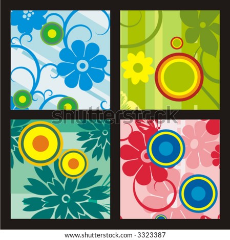 Floral vector background. Check my portfolio for more of this series as well as thousands of other great vector items.