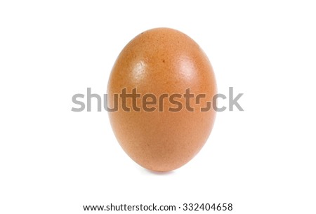 chicken egg isolated on white